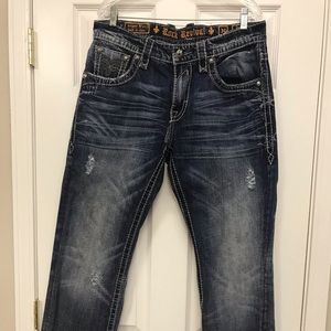 Rock revival men’s jeans